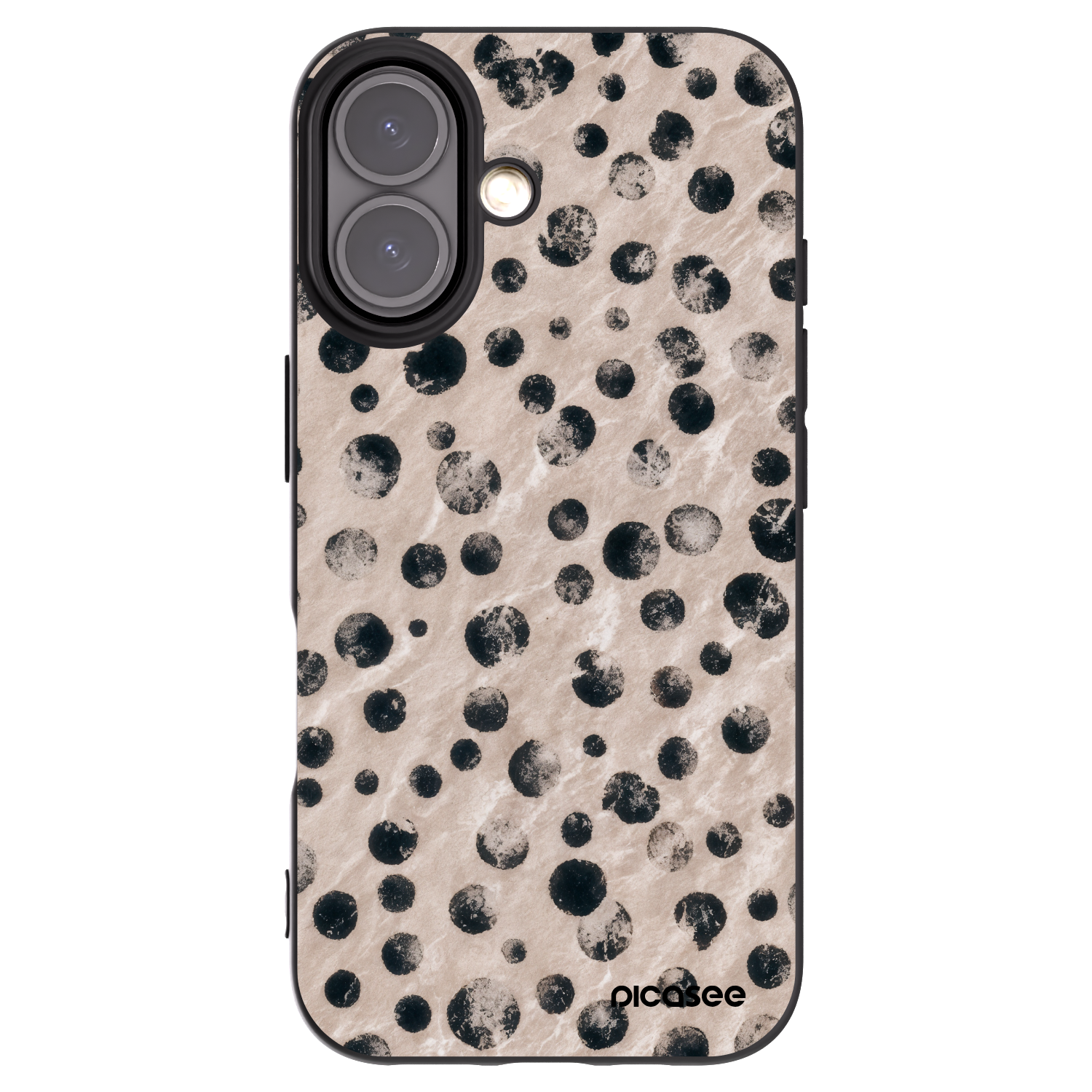 Silikónový čierny obal pre Apple iPhone 16 - Inked