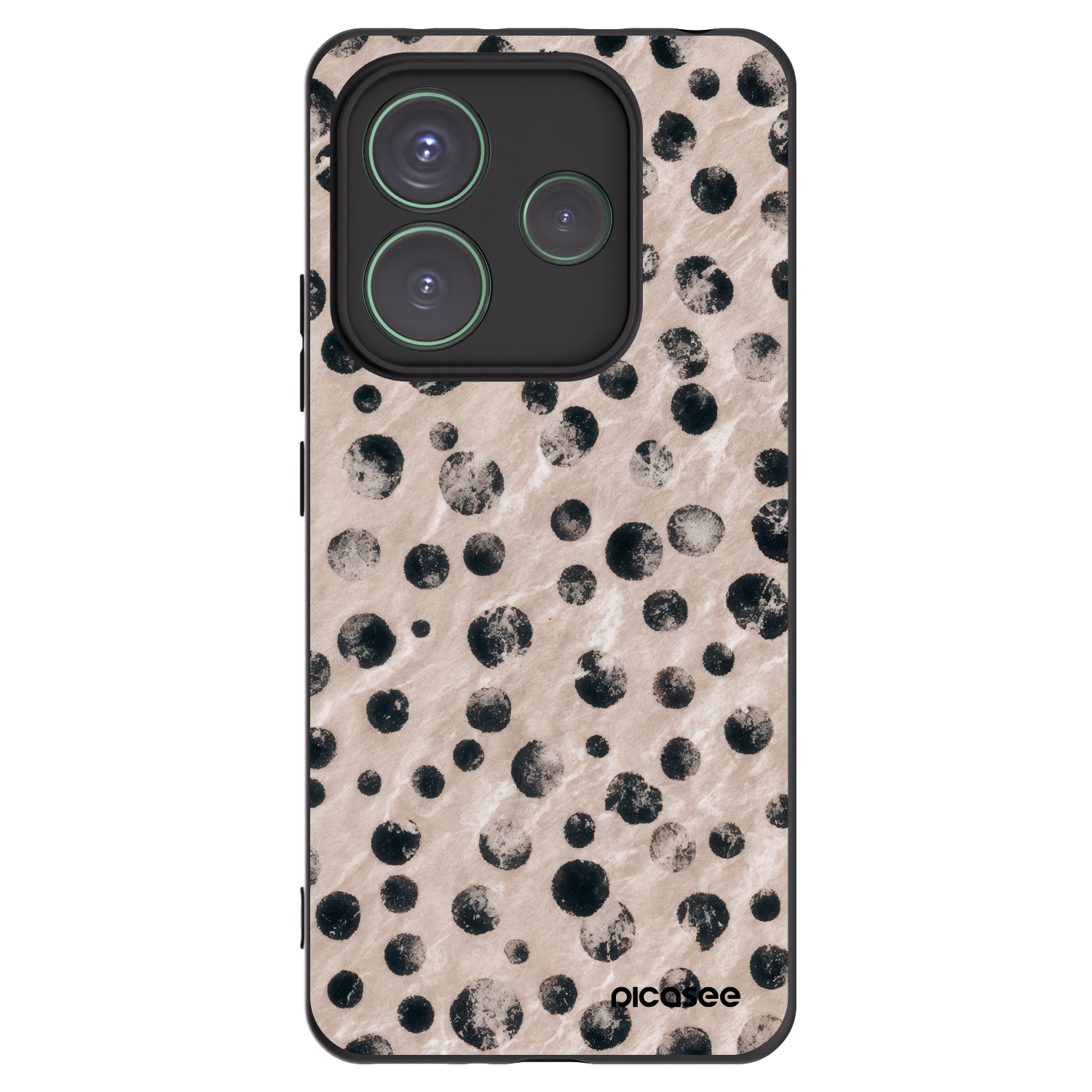 Picasee silikónový čierny obal pre Xiaomi Redmi Note 14 5G - Inked