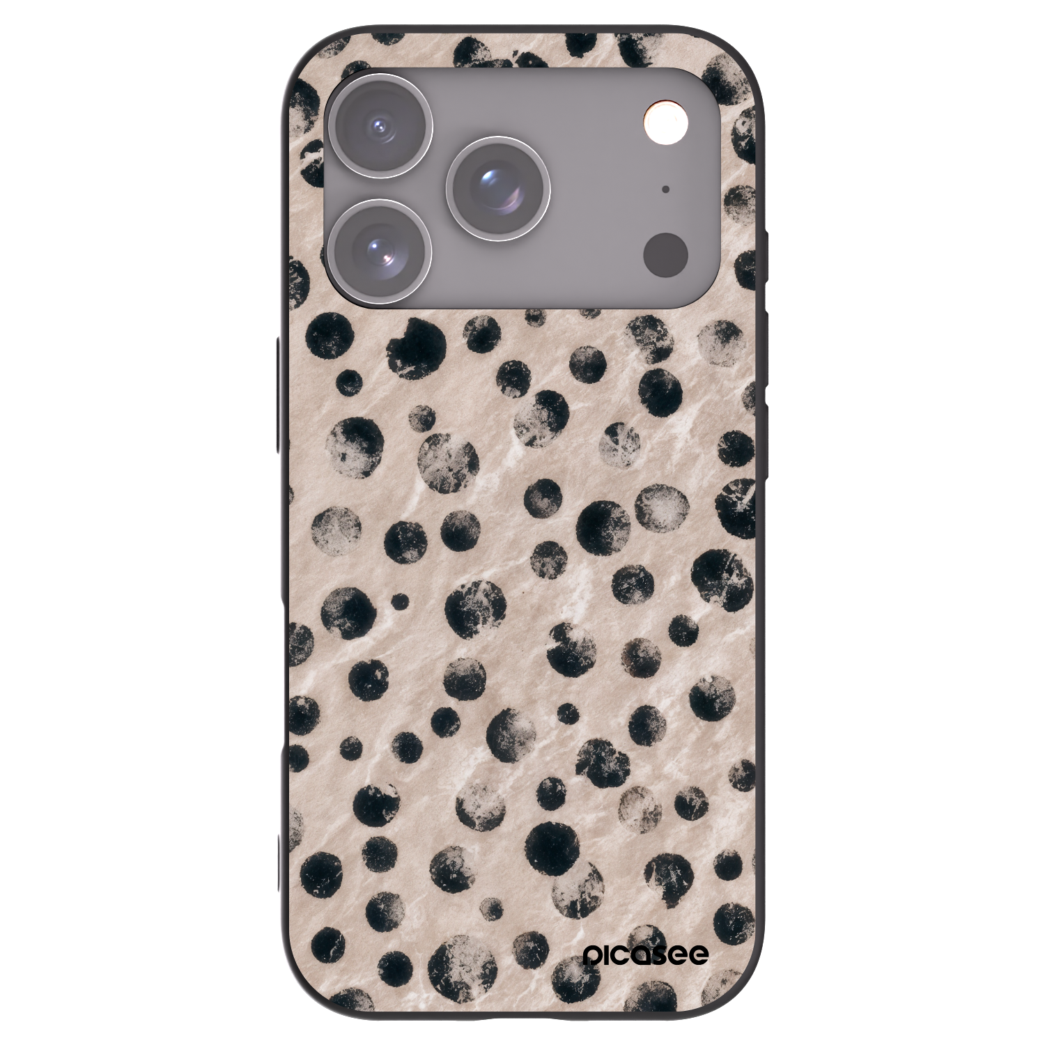 Picasee silikónový čierny obal pre Apple iPhone 17 Pro - Inked