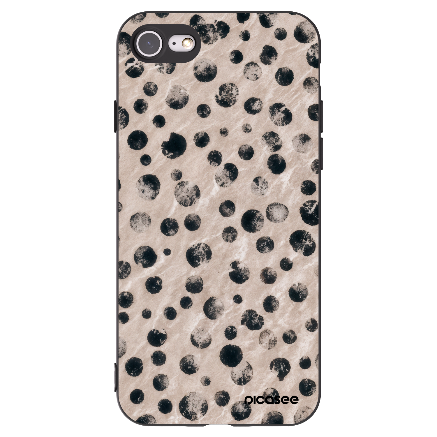 Picasee silikónový čierny obal pre Apple iPhone SE 2020 - Inked