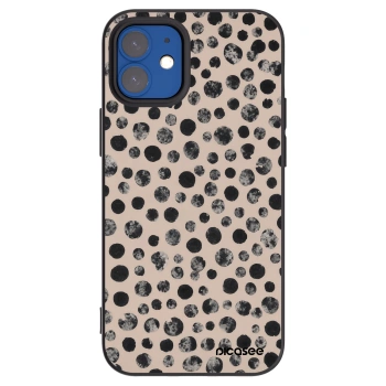 Picasee silikónový čierny obal pre Apple iPhone 12 mini - Dots