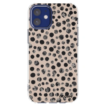 Picasee silikónový prehľadný obal pre Apple iPhone 12 mini - Dots