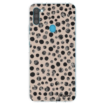 Picasee silikónový prehľadný obal pre Samsung Galaxy M11 - Dots
