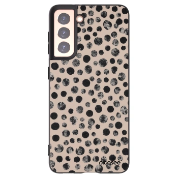Picasee silikónový čierny obal pre Samsung Galaxy S21 5G G991B - Dots
