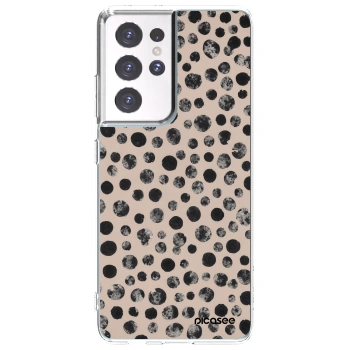 Picasee silikónový prehľadný obal pre Samsung Galaxy S21 Ultra 5G G998B - Dots