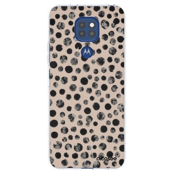 Picasee silikónový prehľadný obal pre Motorola Moto G9 Play - Dots