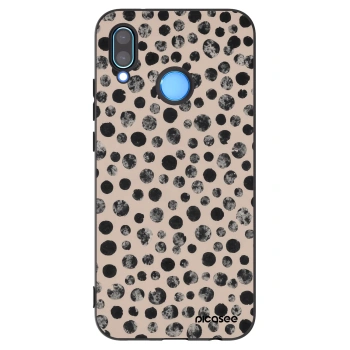Picasee silikónový čierny obal pre Huawei P20 Lite - Dots