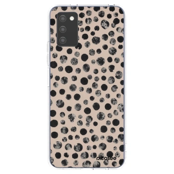 Picasee silikónový prehľadný obal pre Samsung Galaxy A02s A025G - Dots
