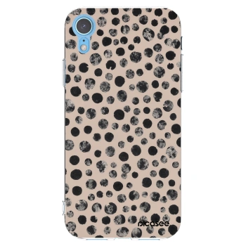 Picasee silikónový prehľadný obal pre Apple iPhone XR - Dots