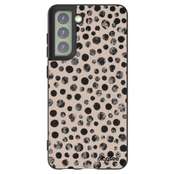 Picasee silikónový čierny obal pre Samsung Galaxy S21 FE 5G - Dots