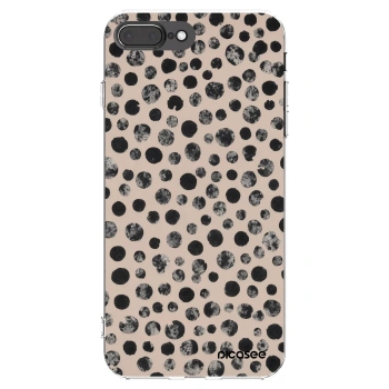 Picasee silikónový prehľadný obal pre Apple iPhone 7 Plus - Dots