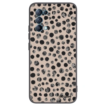 Picasee silikónový čierny obal pre OPPO Reno 5 5G - Dots