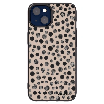 Picasee silikónový čierny obal pre Apple iPhone 14 - Dots
