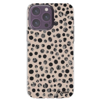 Picasee silikónový prehľadný obal pre Apple iPhone 14 Pro Max - Dots