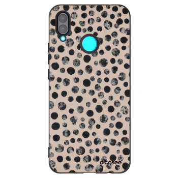 Picasee silikónový čierny obal pre Huawei Nova 3 - Dots