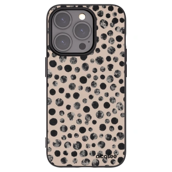 Picasee silikónový čierny obal pre Apple iPhone 15 Pro - Dots