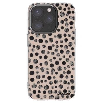 Picasee silikónový prehľadný obal pre Apple iPhone 15 Pro - Dots