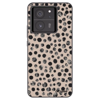 Picasee silikónový čierny obal pre Xiaomi 13T - Dots