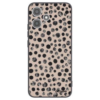 Picasee silikónový čierny obal pre Xiaomi Redmi 12 5G - Dots