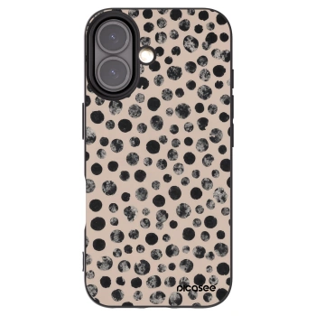 Picasee silikónový čierny obal pre Apple iPhone 16 - Dots