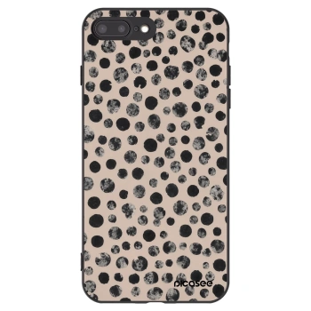 Picasee silikónový čierny obal pre Apple iPhone 7 Plus - Dots