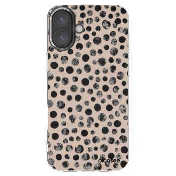 Picasee silikónový prehľadný obal pre Apple iPhone 16 Plus - Dots
