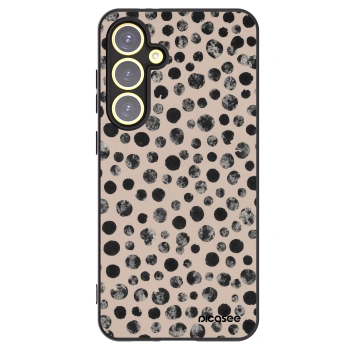 Picasee silikónový čierny obal pre Samsung Galaxy S24 FE S721B - Dots