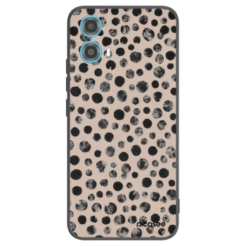 Picasee silikónový čierny obal pre Motorola Moto G34 5G - Dots