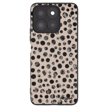 Picasee silikónový čierny obal pre Honor X8c - Dots
