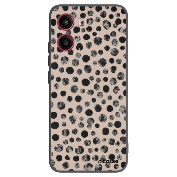 Picasee silikónový čierny obal pre Motorola Moto G05 - Dots