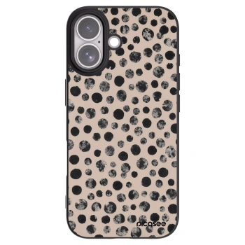 Picasee silikónový čierny obal pre Apple iPhone 17 - Dots