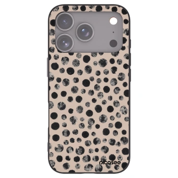 Picasee silikónový čierny obal pre Apple iPhone 17 Pro - Dots