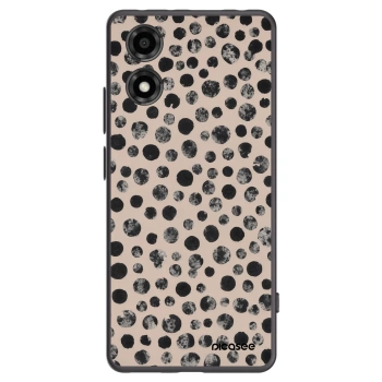Picasee silikónový čierny obal pre Motorola Moto E14 - Dots
