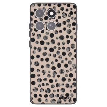 Picasee silikónový čierny obal pre Motorola Edge 60 Fusion - Dots