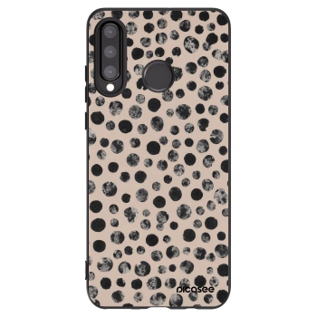 Picasee silikónový čierny obal pre Huawei P30 Lite - Dots