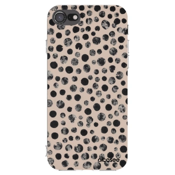 Picasee silikónový prehľadný obal pre Apple iPhone 8 - Dots