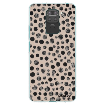 Picasee silikónový čierny obal pre Xiaomi Redmi Note 9 - Dots