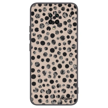 Picasee silikónový čierny obal pre Xiaomi Redmi Note 9S - Dots