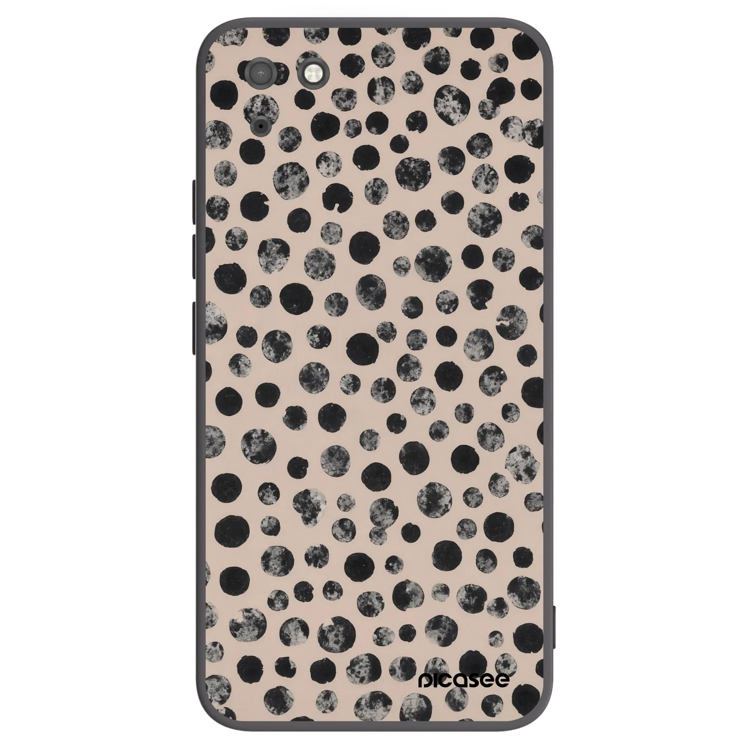 Picasee silikónový čierny obal pre Huawei Y5P - Dots