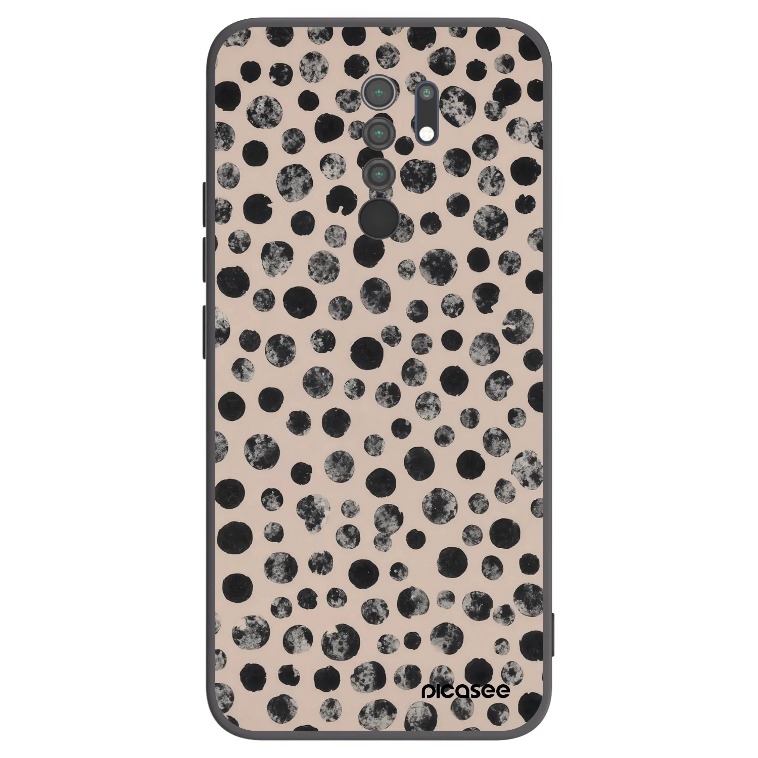 Picasee silikónový čierny obal pre Xiaomi Redmi 9 - Dots