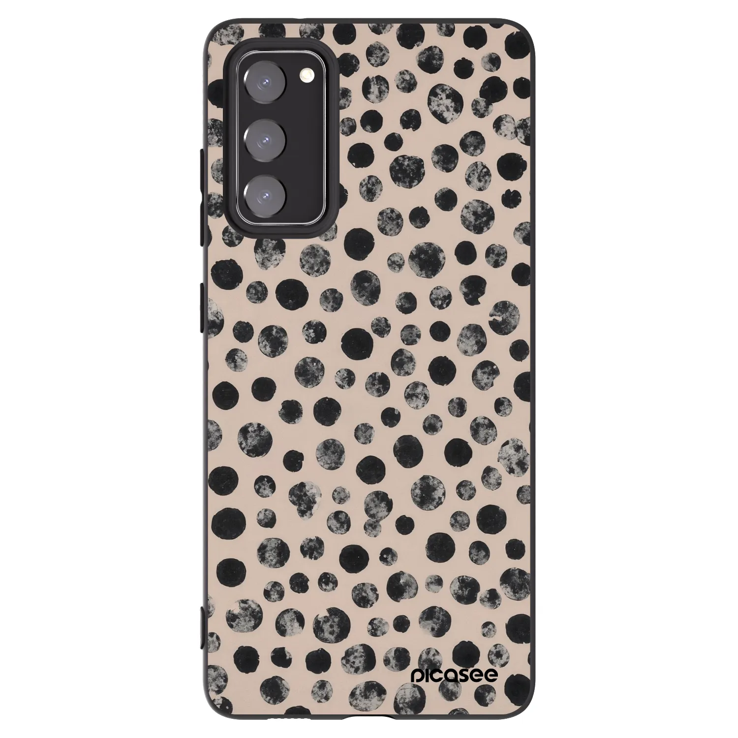 Picasee silikónový čierny obal pre Samsung Galaxy S20 FE - Dots