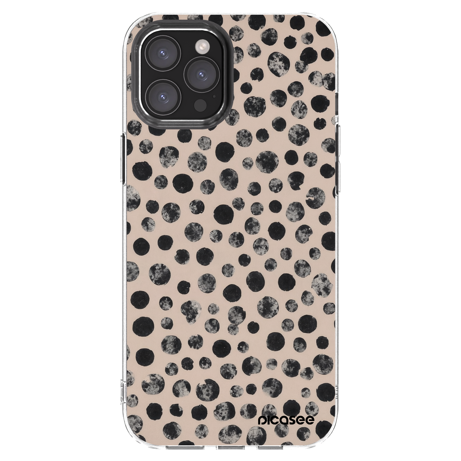 Silikónový prehľadný obal pre Apple iPhone 12 Pro Max - Dots