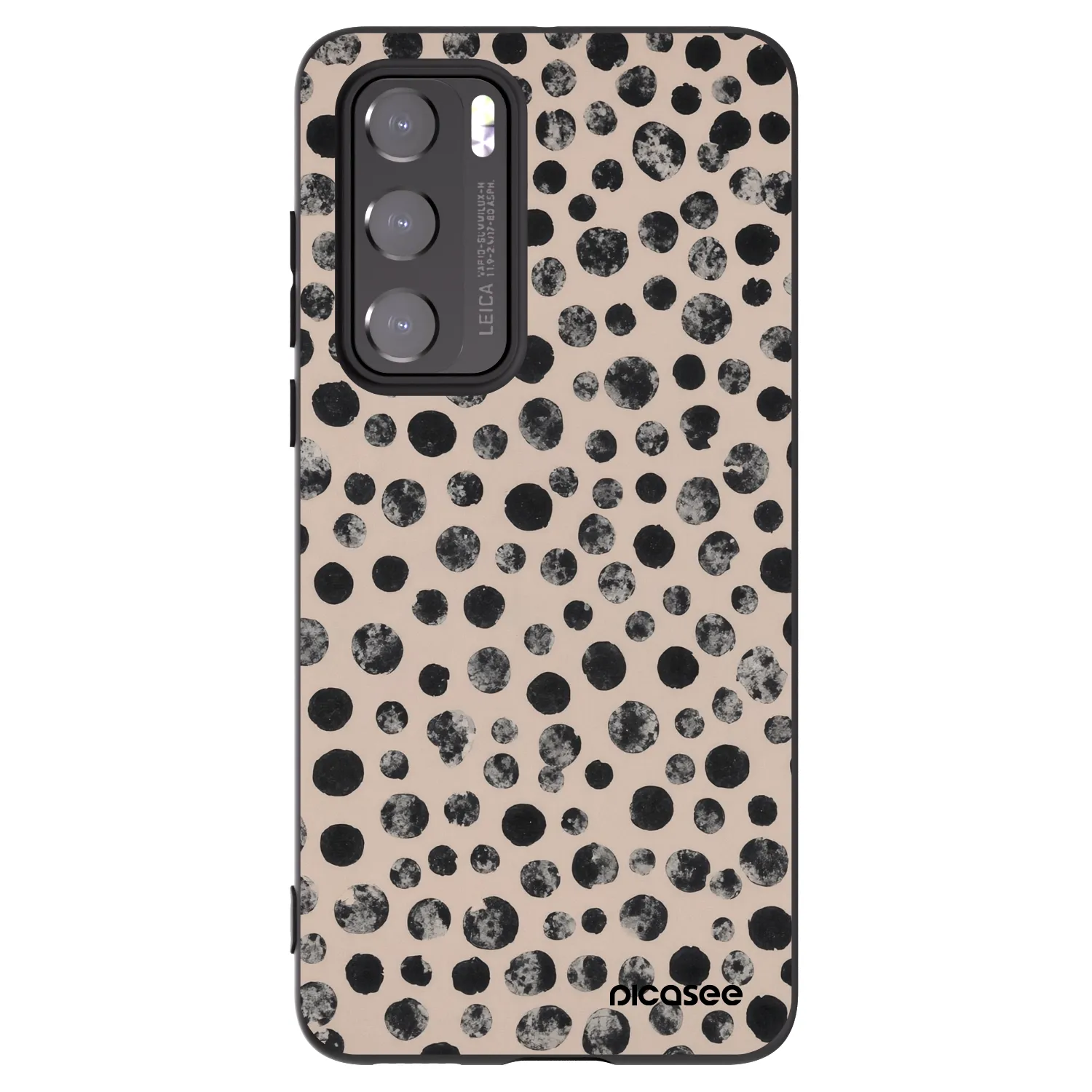 Picasee silikónový čierny obal pre Huawei P40 - Dots