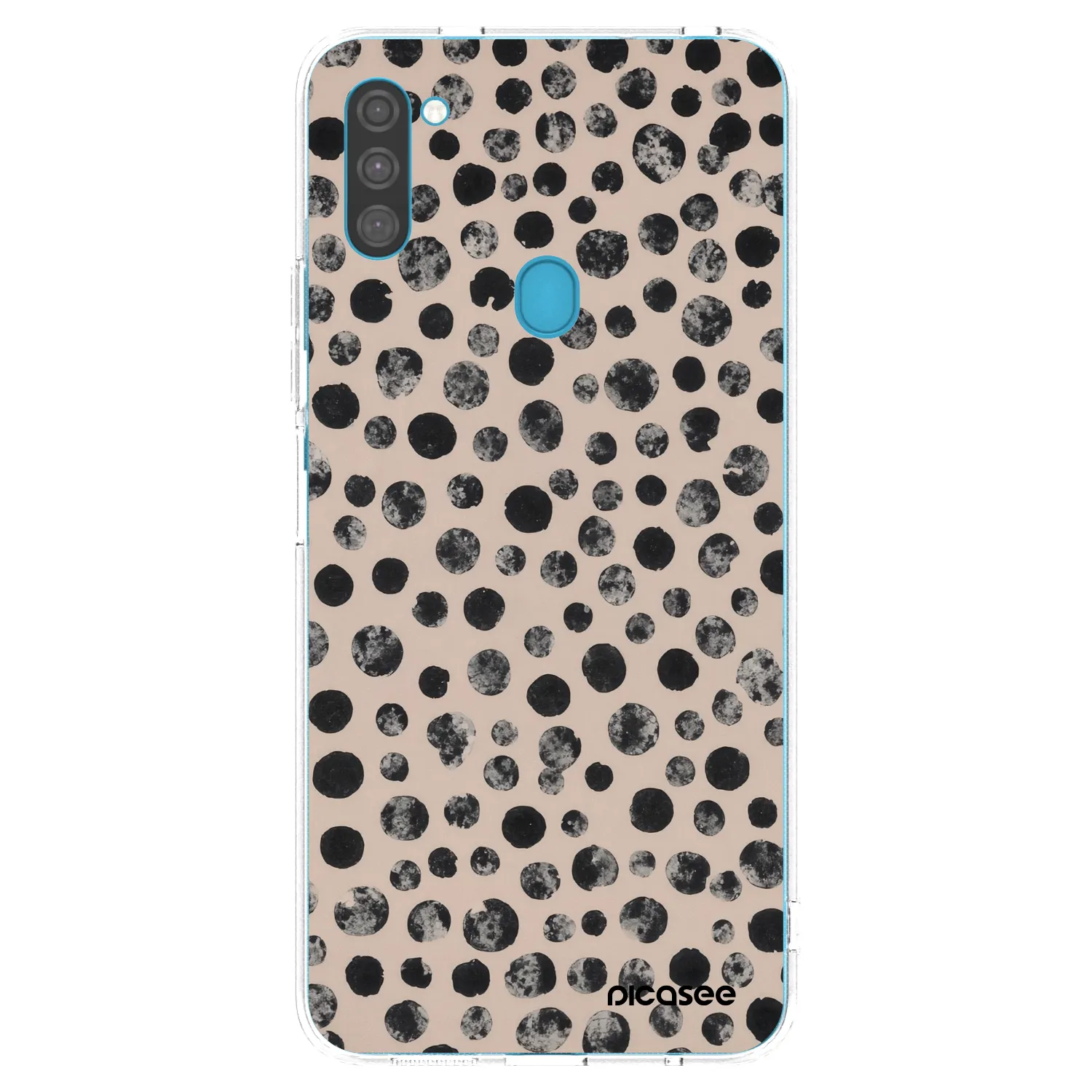 Picasee silikónový prehľadný obal pre Samsung Galaxy M11 - Dots