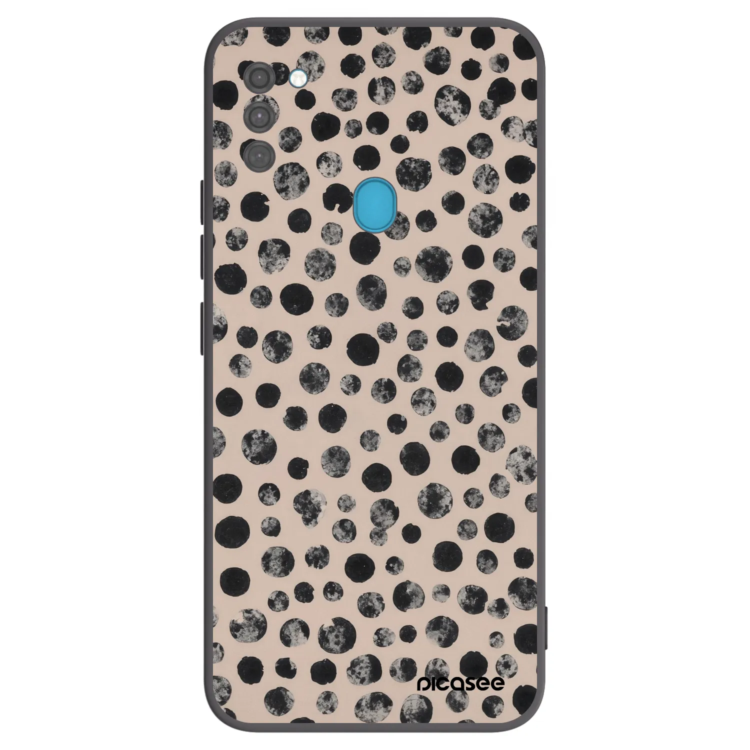 Picasee silikónový čierny obal pre Samsung Galaxy M11 - Dots