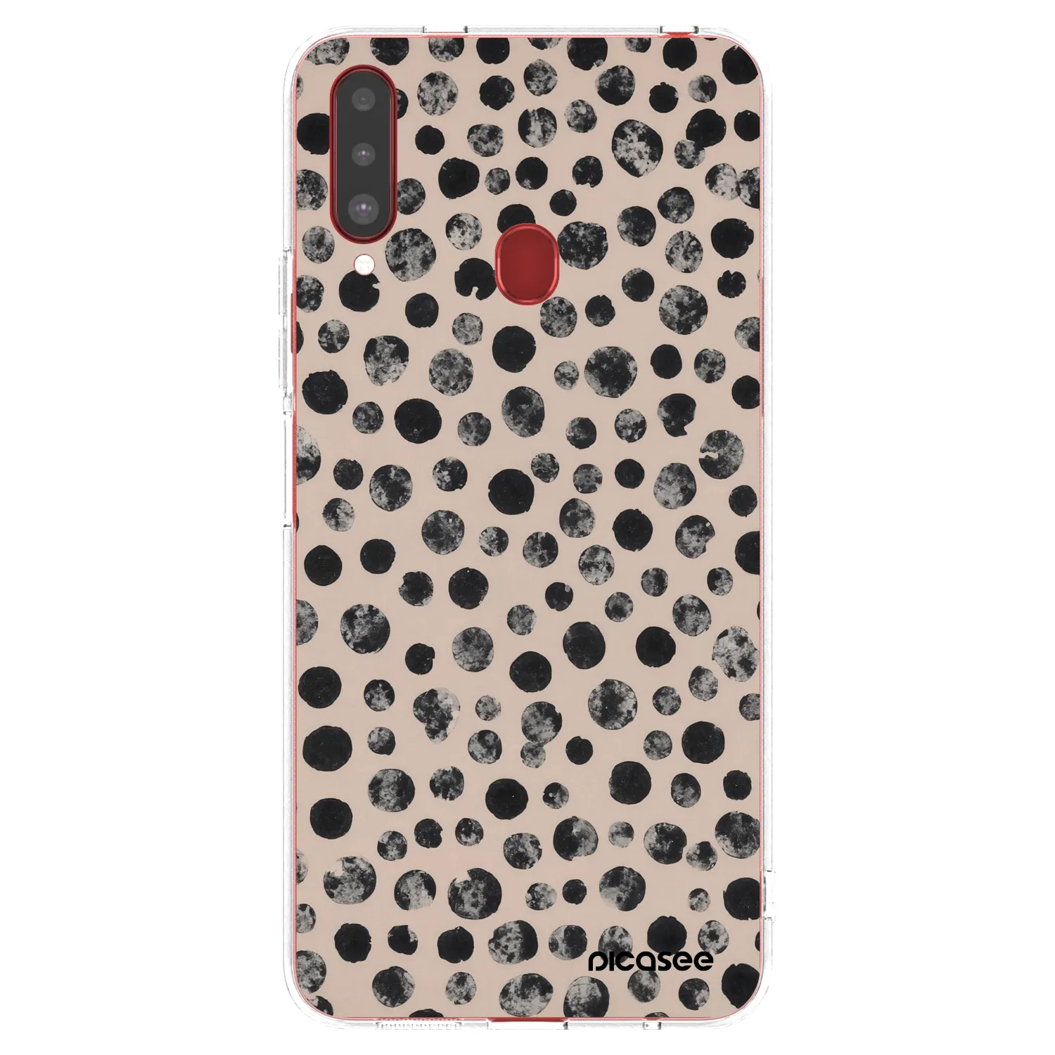Picasee silikónový prehľadný obal pre Samsung Galaxy A20s - Dots