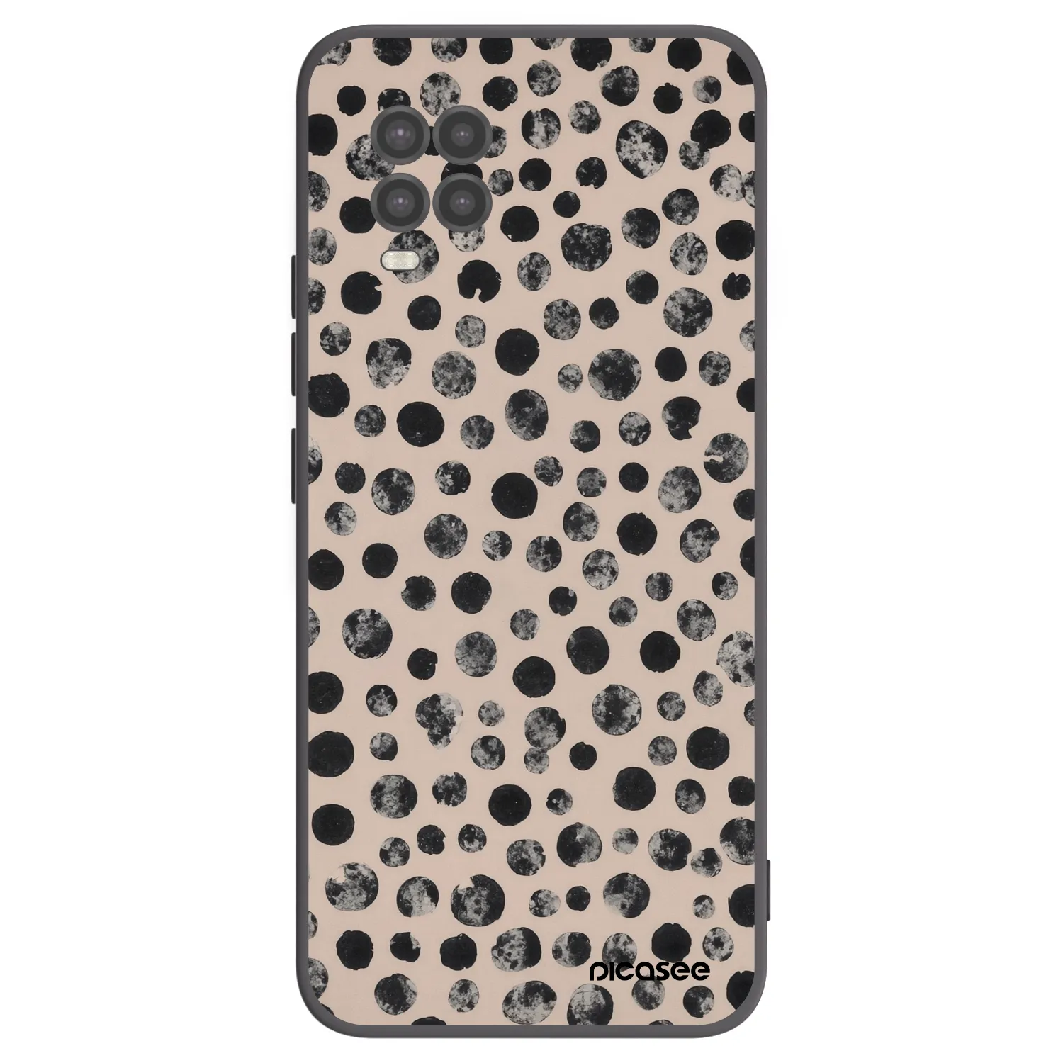 Picasee silikónový čierny obal pre Xiaomi Mi 10 Lite - Dots