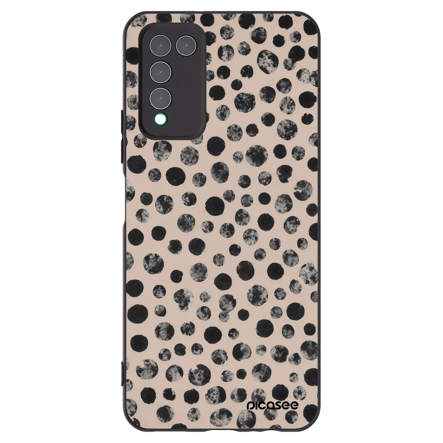 Picasee silikónový čierny obal pre Honor 10X Lite - Dots
