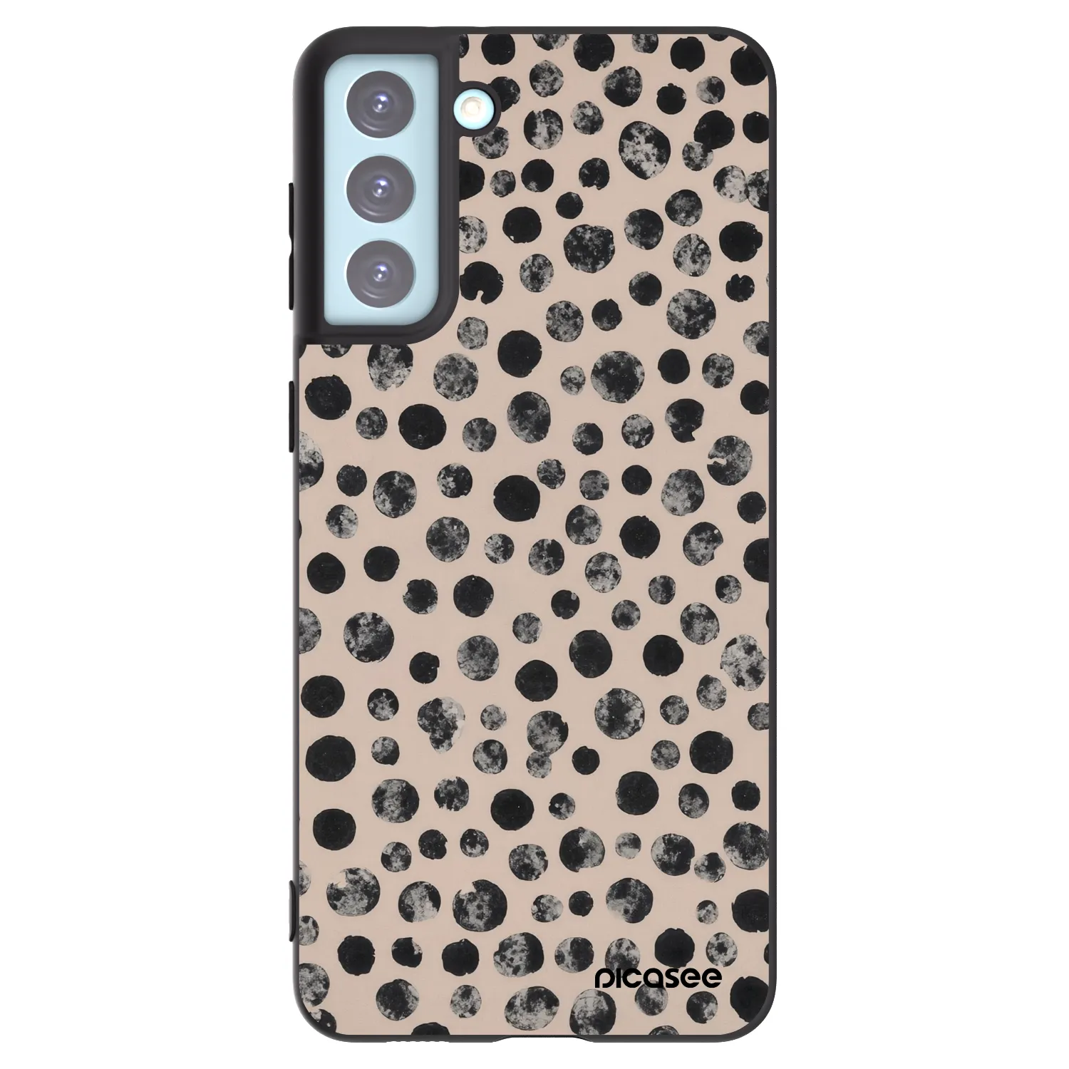 Picasee silikónový čierny obal pre Samsung Galaxy S21+ 5G G996F - Dots