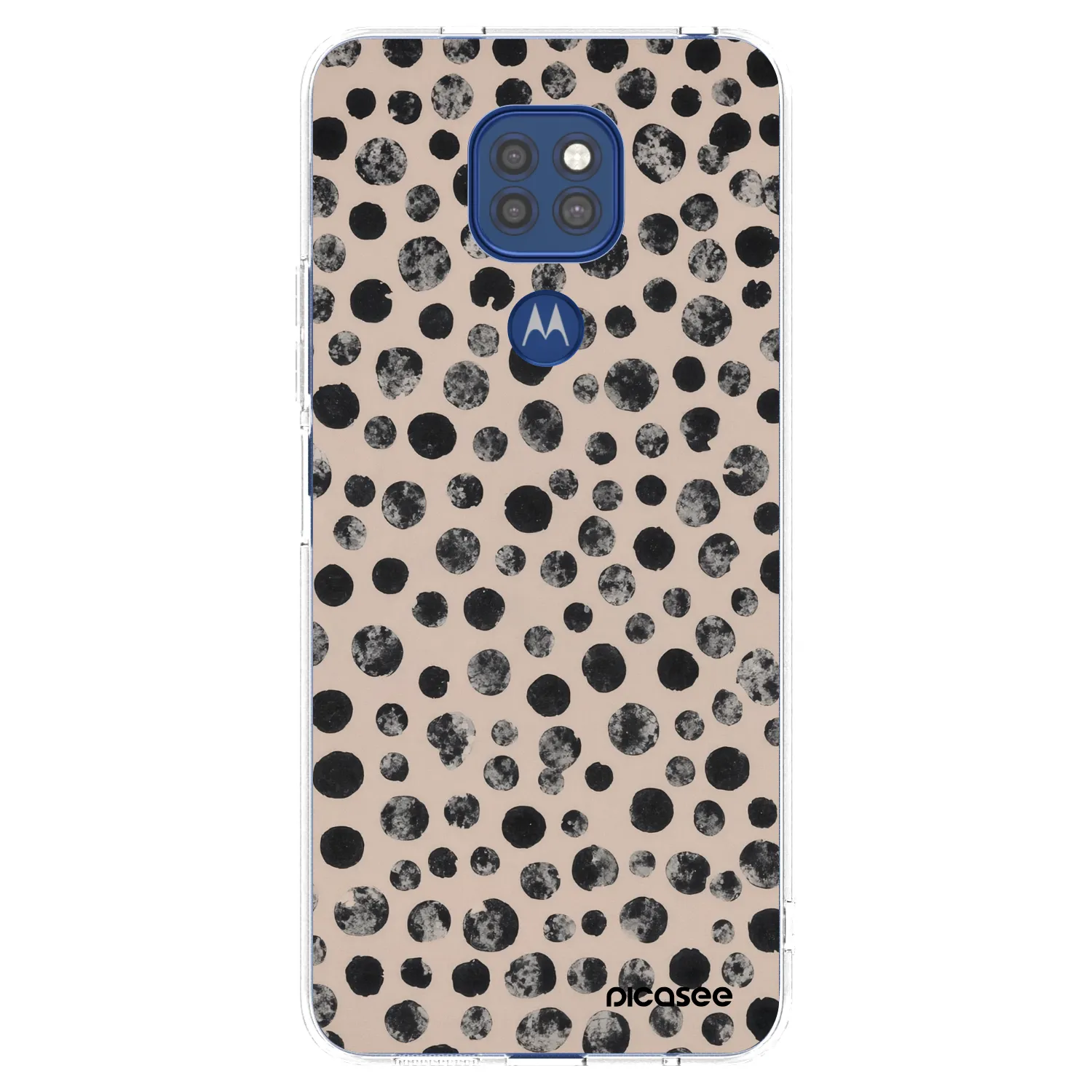 Picasee silikónový prehľadný obal pre Motorola Moto G9 Play - Dots